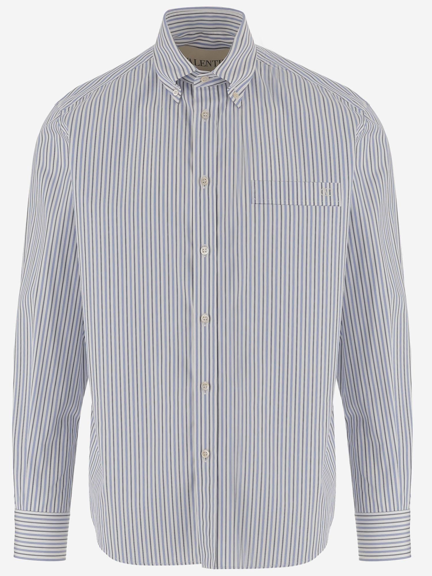 CAMICIA IN COTONE CON LOGO 8V3ABS80 B95C1L VALENTINO 