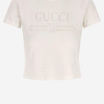 T-SHIRT IN MISTO COTONE CON LOGO 865017 XJHT19003 GUCCI 