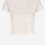 T-SHIRT IN MISTO COTONE CON LOGO 865017 XJHT19003 GUCCI 