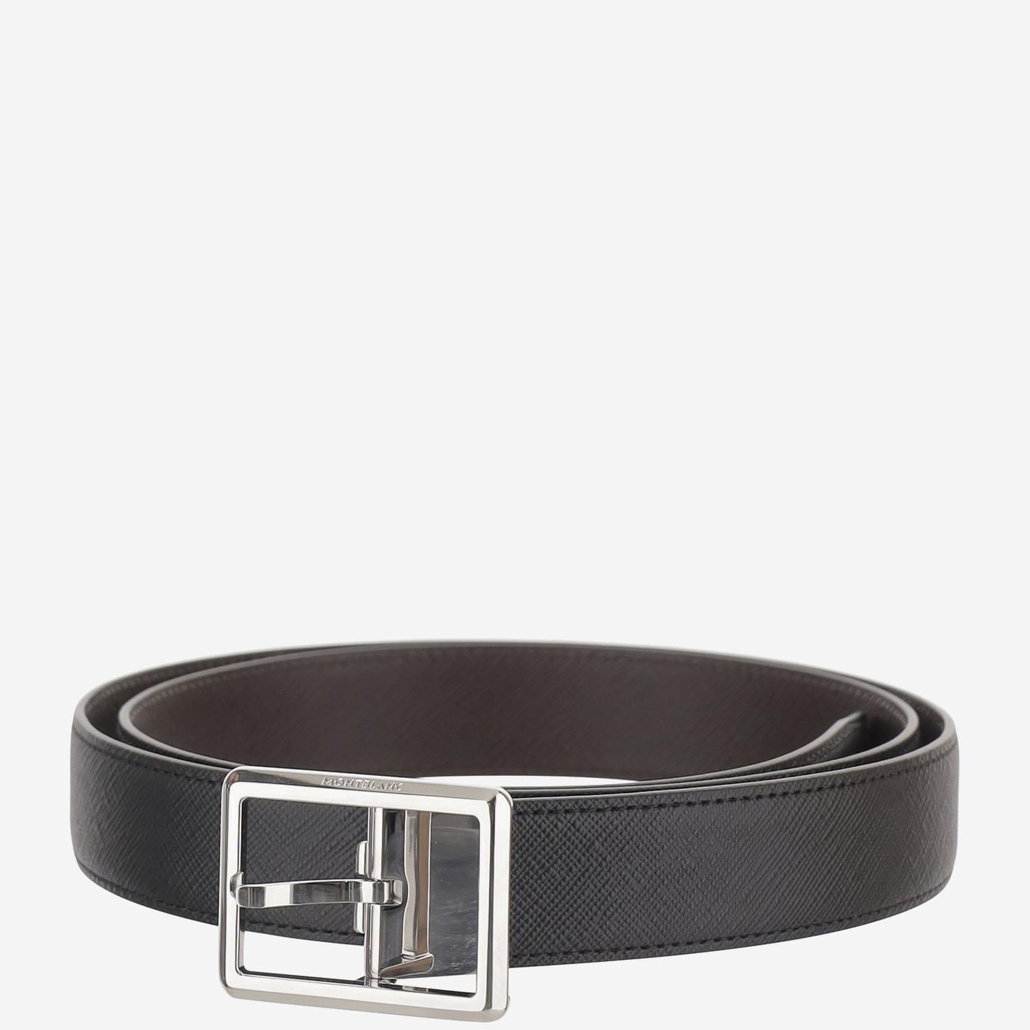 CINTURA IN PELLE REVERSIBILE 222193 BLACK/EBONY MONTBLANC 