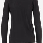 Maglia in cotone semi trasparente VR60783189 001BLK VINCE 