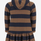 Abito in misto cotone stretch 25W158 CASTAGNA 1+ IN THE FAMILY KIDS 