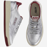 SNEAKERS LOW MEDALIST AULWPA03 SILVERRED AUTRY 