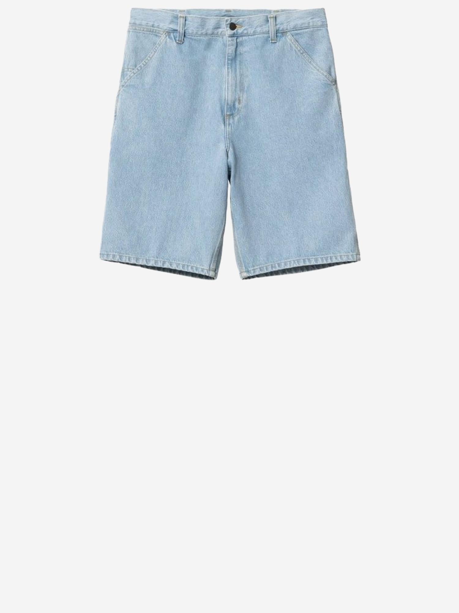 JEANS CORTI IN DENIM CON LOGO I032026 01A3 CARHARTT WIP 