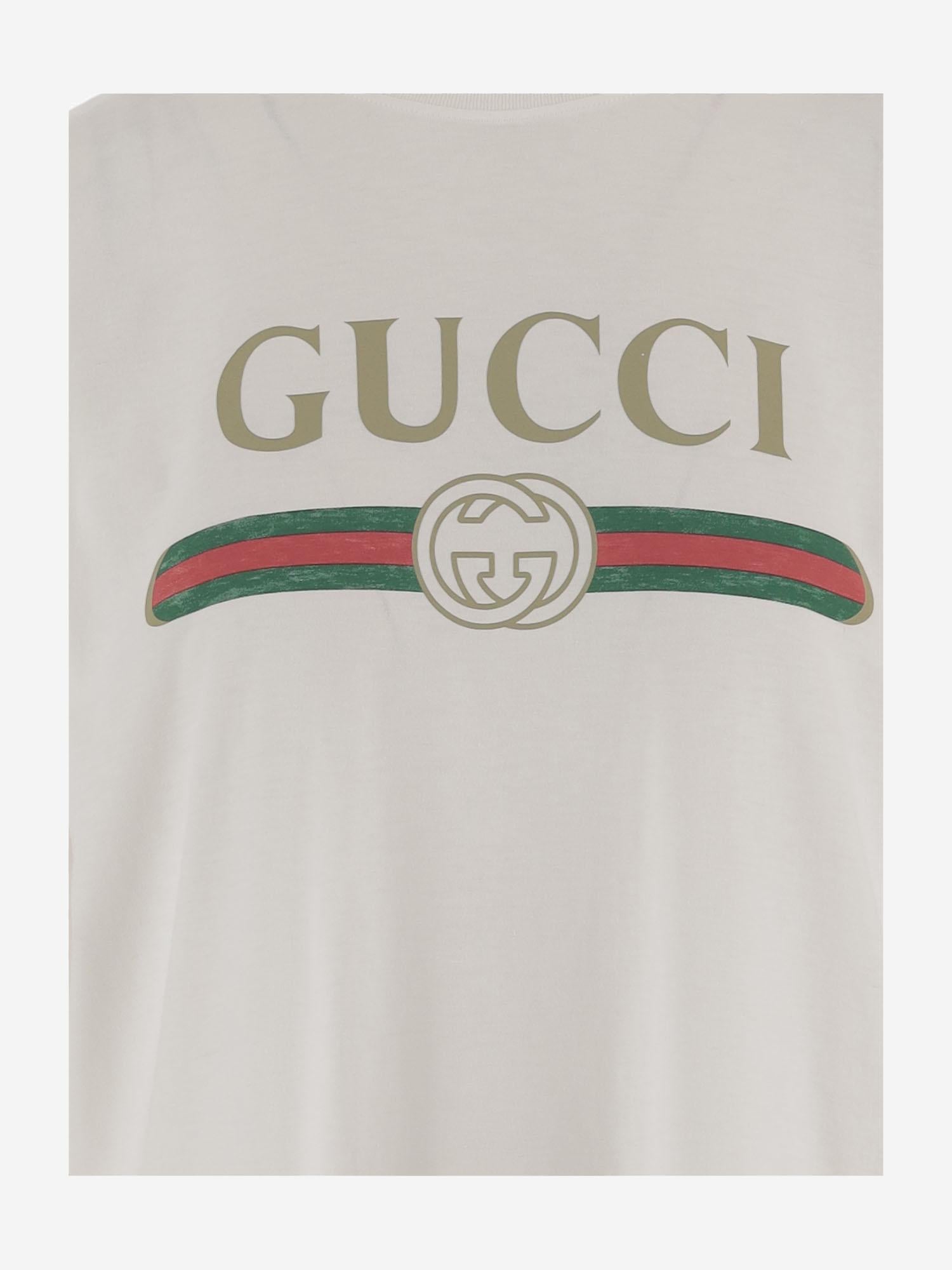 T-SHIRT IN COTONE e seta 865015 XJHUF9280 GUCCI 