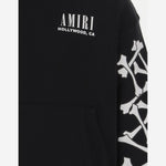 FELPA IN COTONE CON STAMPA E LOGO AKJYHD 1011Black AMIRI KIDS 