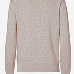 MAGLIA JUMPER IN LANA E SETA FZXE39 AYM1F1UKC FENDI 