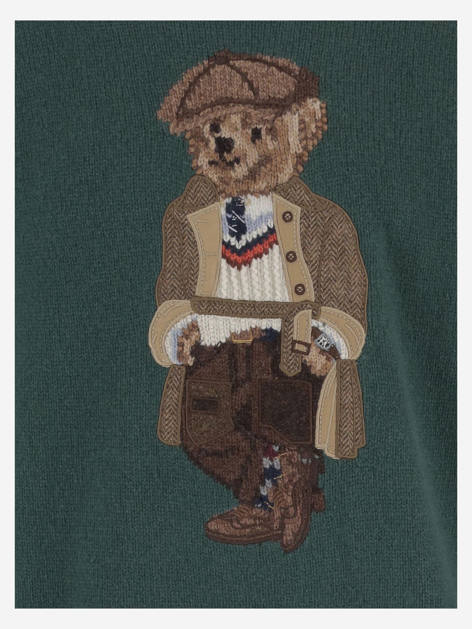 MAGLIONE IN LANA E CASHMERE CON POLO BEAR 710978308 001 POLO RALPH LAUREN 