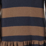 Abito in misto cotone stretch 25W158 CASTAGNA 1+ IN THE FAMILY KIDS 
