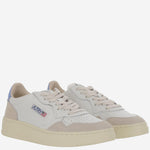 SNEAKERS LOW MEDALIST IN PELLE AULWLS04 WHTDRBLUE AUTRY 