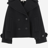 CAPPOTTO CORTO OVERSIZE IN MISTO LANA CH25AMA96952 001 CHLOE 