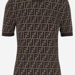 T-SHIRT IN MISTO COTONE CON MOTIVO FF FZXC72 ASJTF0GGE FENDI 