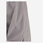 CAMICIA IN COTONE E SETA A RIGHE CON DRAPPEGGIO 010744 3132703 DRIES VAN NOTEN 