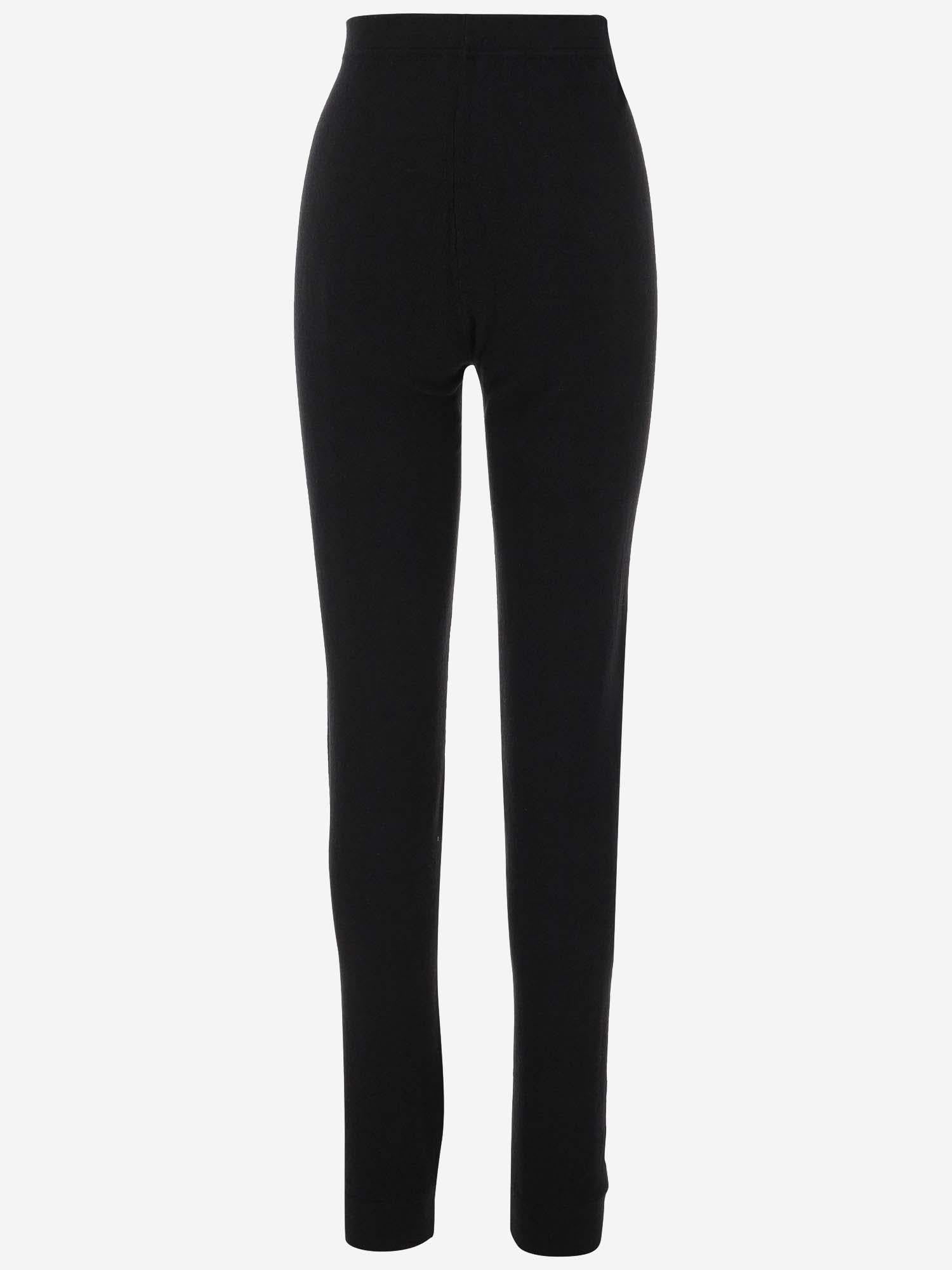 LEGGINGS A VITA ALTA IN CASHMERE 765442 YALL21000 SAINT LAURENT 