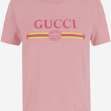 T-SHIRT IN COTONE CON STAMPA LOGO 838011 XJHG55033 GUCCI 