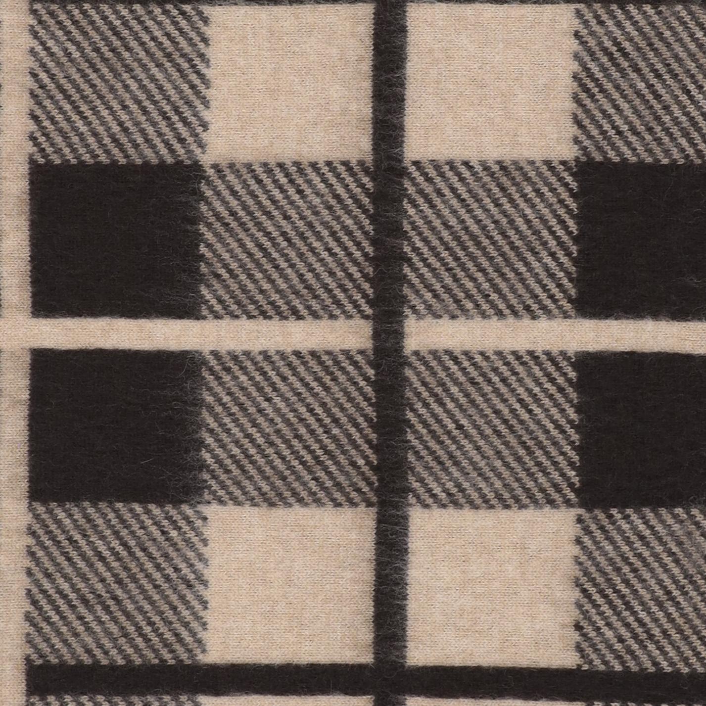 SCIARPA CON MOTIVO A QUADRI IN LANA E CASHMERE A25319AL BRCDUN GUEST IN RESIDENCE 