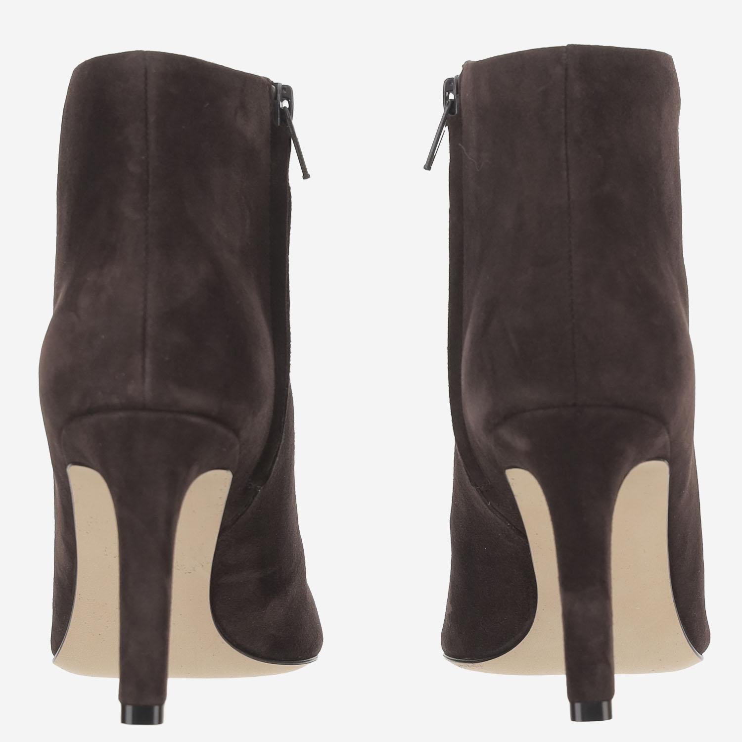 STIVALETTI CARLA 80 IN PELLE SCAMOSCIATA F1751L303 LQB THE ROW 