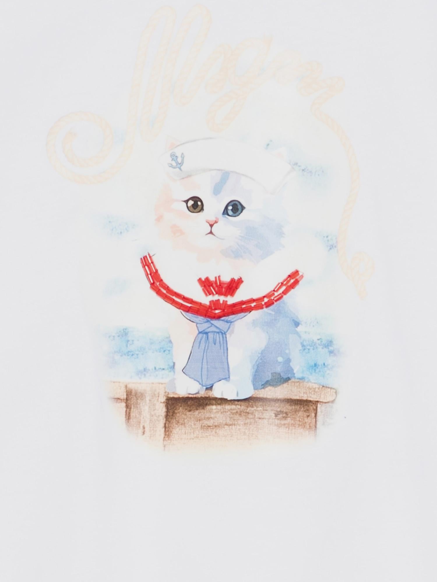 T-SHIRT IN COTONE CON LOGO S6MSJGTH016 184 MSGM KIDS 
