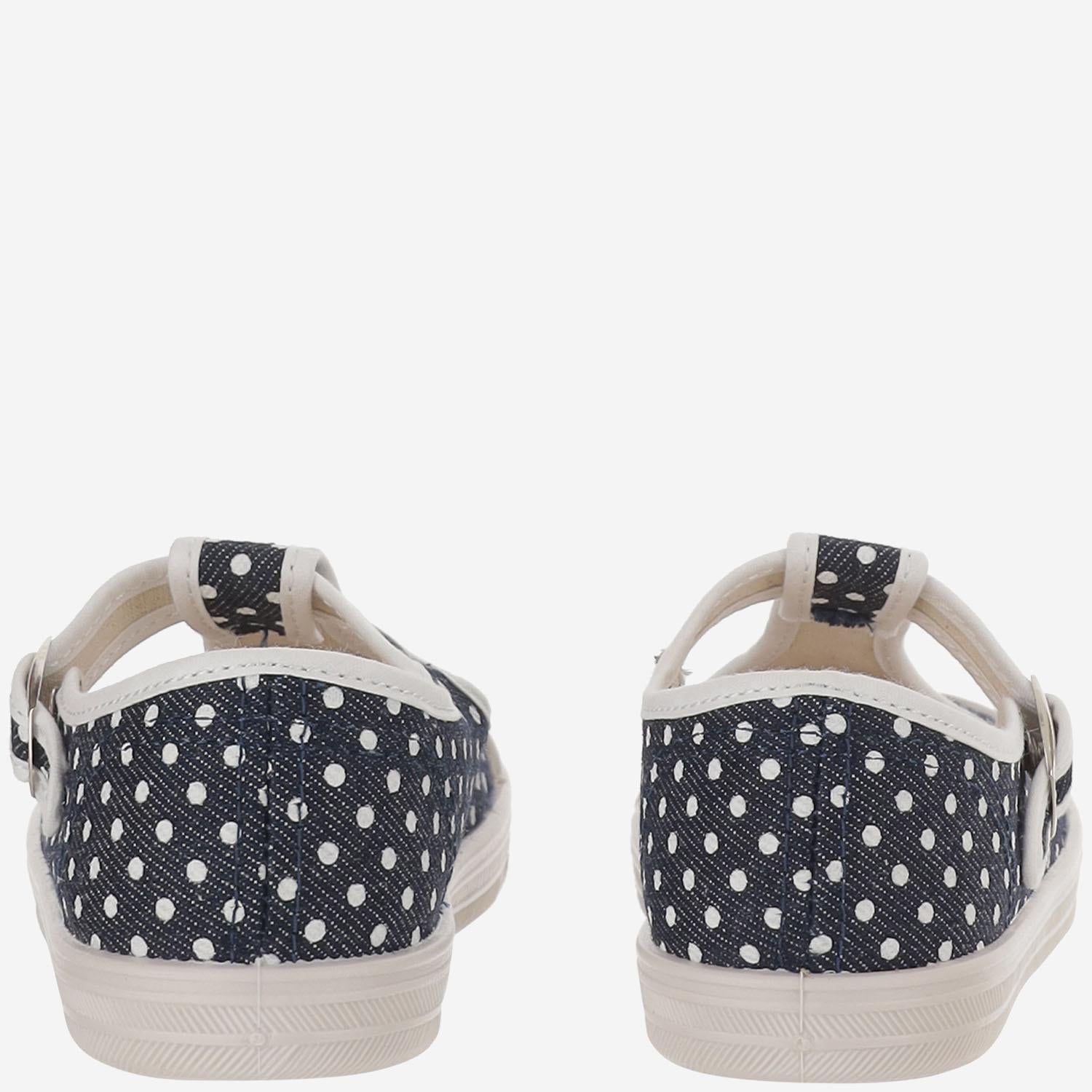 SCARPE IN TESSUTO CON MOTIVO A POIS 79 JEANSPOIS PèPè KIDS 