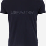 T-SHIRT IN COTONE CON LOGO 663278 Y37AW4145 SAINT LAURENT 