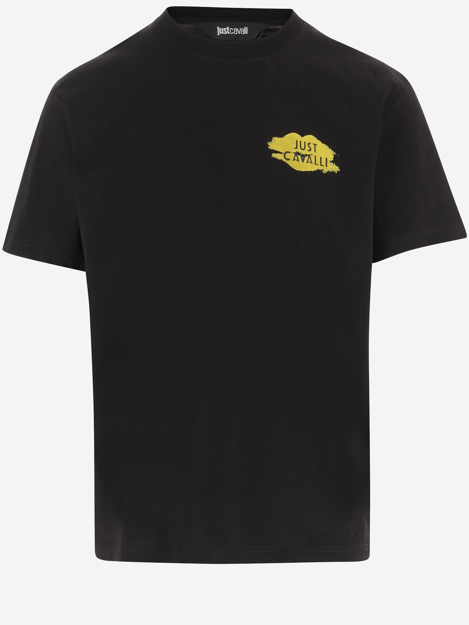 T-SHIRT IN COTONE CON STAMPA 80OAHT17 CJ500899 JUST CAVALLI 