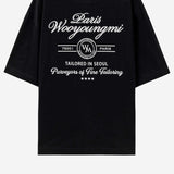 TSHIRT nera in cotone W261TS29 708B WOOYOUNGMI 