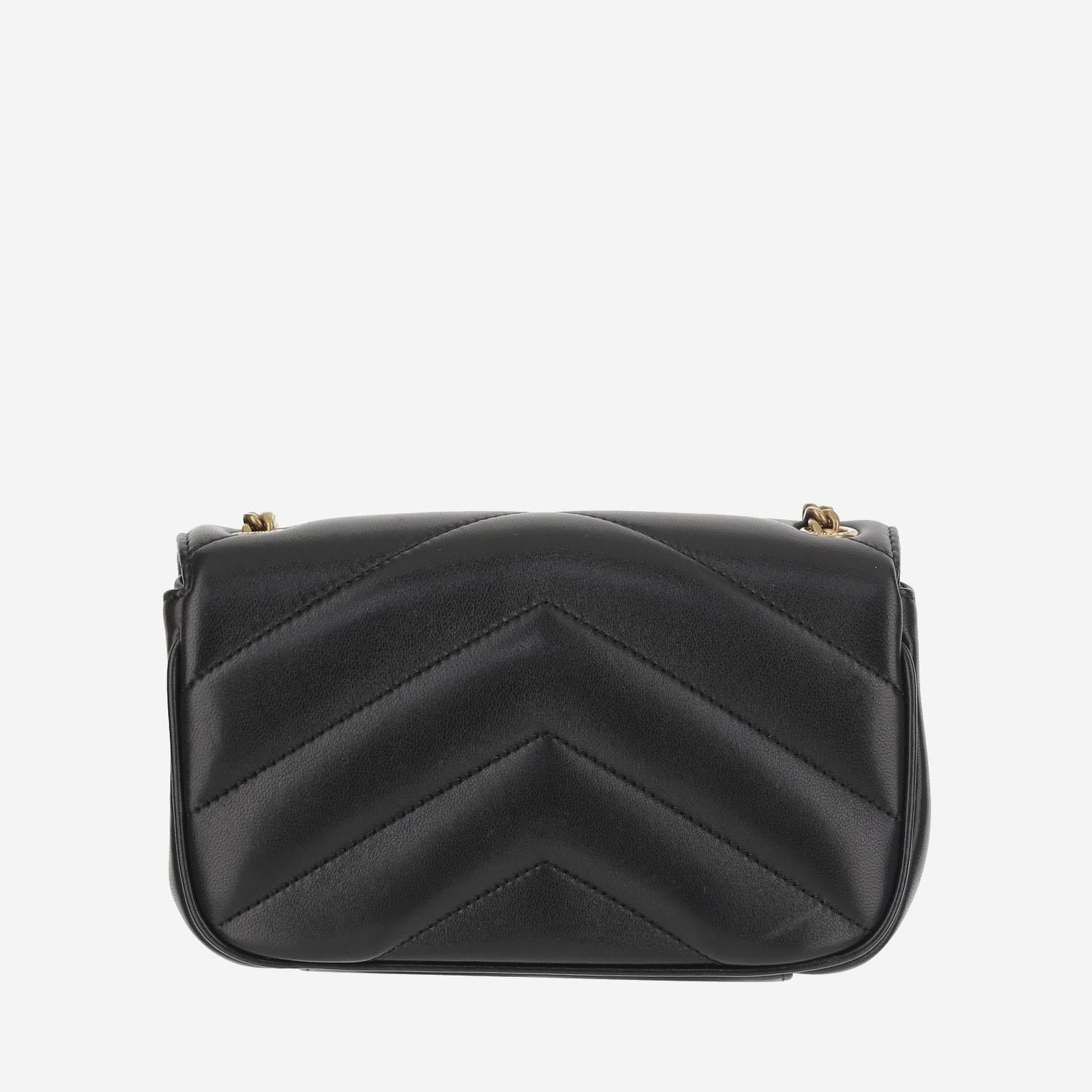 Borsa loulou mini in pelle 821749 AAEAX1000 SAINT LAURENT 
