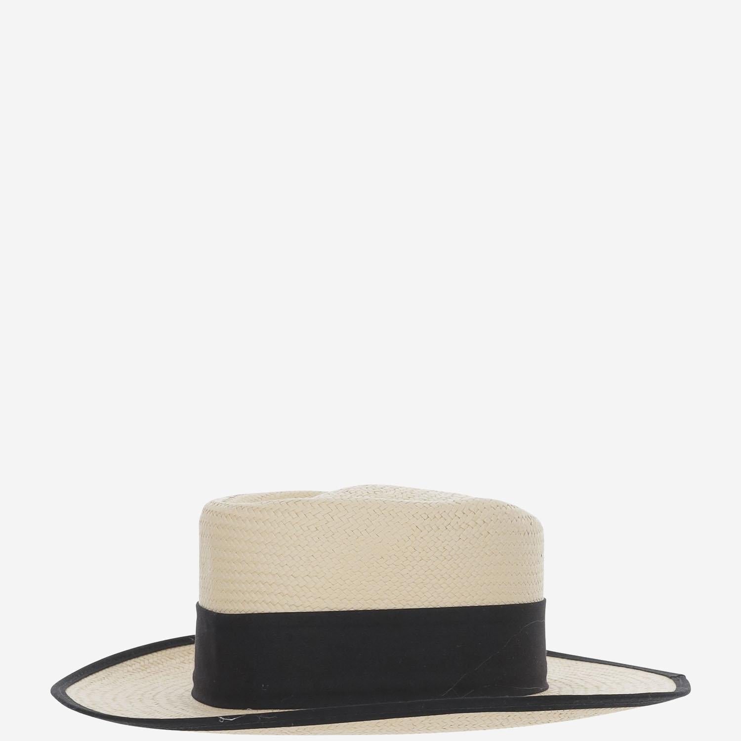 CAPPELLO OVALE IN PAGLIA SOMBREROOVALADONEGRO NATURAL ALEXIA ALVAREZ DE TOLEDO 