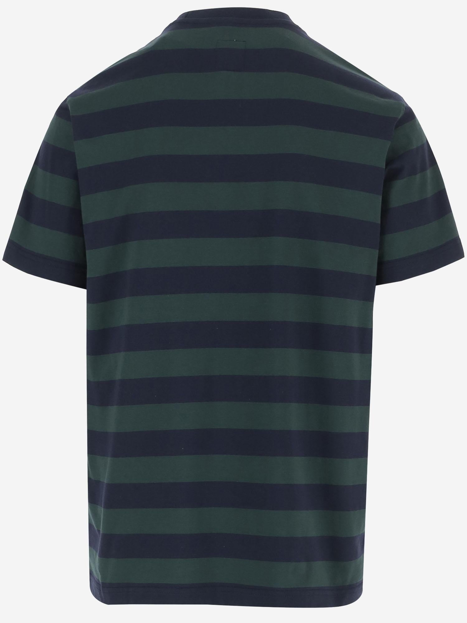 T-SHIRT IN COTONE A RIGHE EM004504 AF23154M7046 EMPORIO ARMANI 