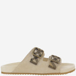 CIABATTE IN MISTO PELLE CON DOPPIO STRAP 8118612 BAKE BURBERRY 