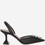Begum Slingback in mesh BEGUMMESHSLING BLACK AMINA MUADDI 