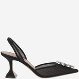 Begum Slingback in mesh BEGUMMESHSLING BLACK AMINA MUADDI 