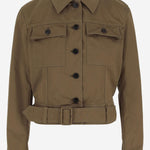 GIACCA CROPPED IN COTONE 818404 Y04VY2100 SAINT LAURENT 