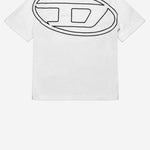 T-SHIRT IN COTONE CON LOGO J02276 0HGAMK100 DIESEL KIDS 