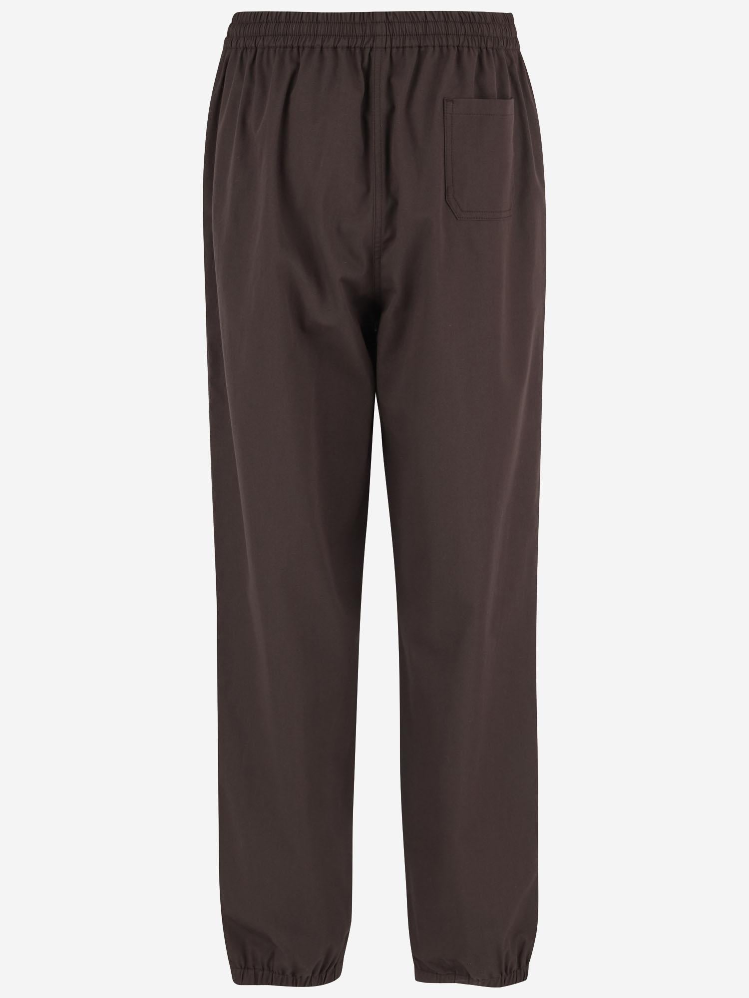 PANTALONI IN COTONE CON LOGO MP1975 19CTF05CH MIU MIU 