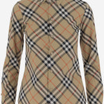 CAMICIA IN COTONE CON MOTIVO CHECK 8122443 SANDIPCHECK BURBERRY 