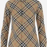 CAMICIA IN COTONE CON MOTIVO CHECK 8122443 SANDIPCHECK BURBERRY 
