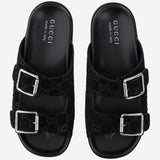 SANDALI SLIDER IN PELLE SCAMOSCIATA 816380 AADUO1000 GUCCI 