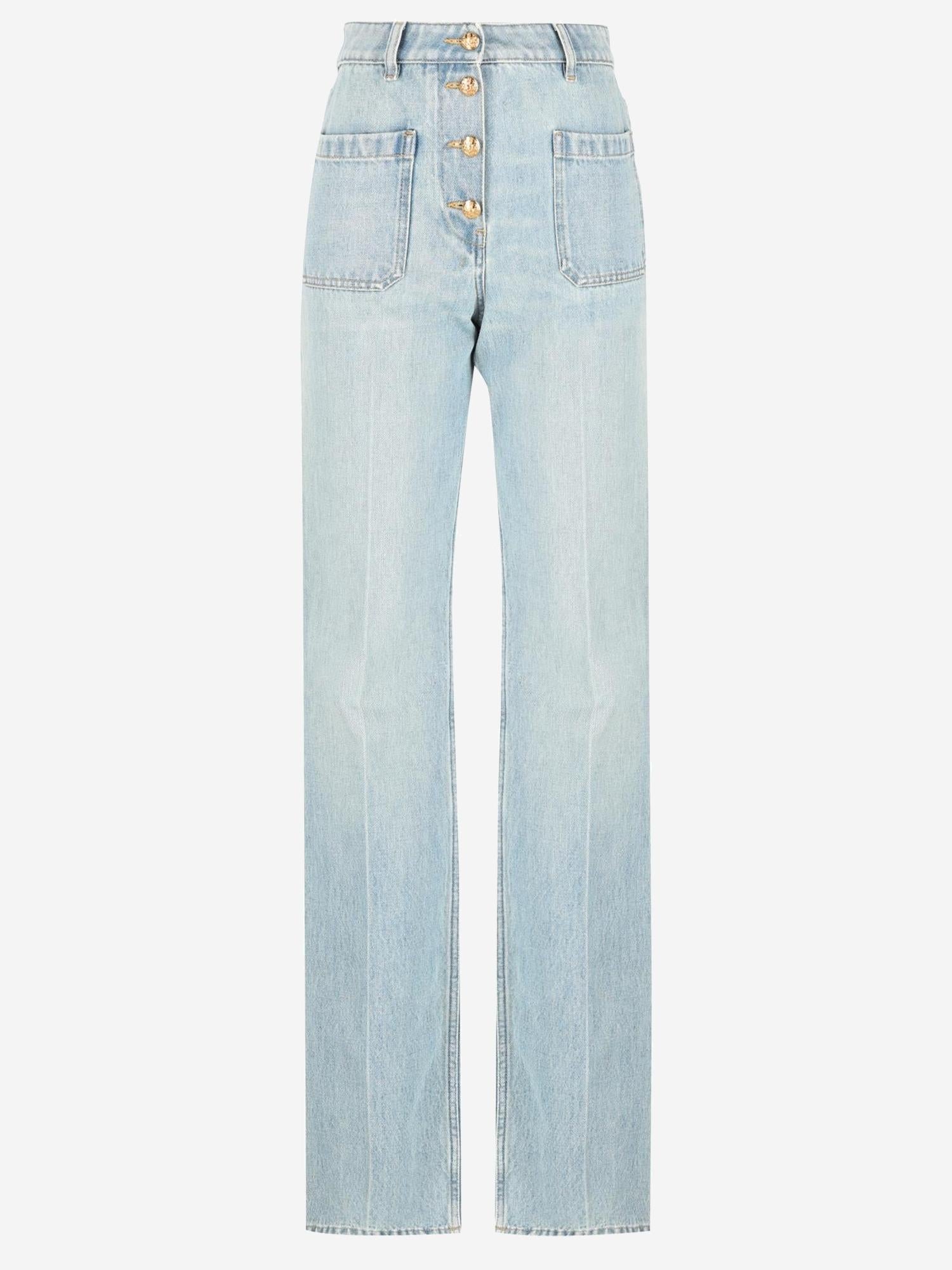 JEANS IN DENIM CON BOTTONI DORATI 8B0DD23L A92FLX VALENTINO 