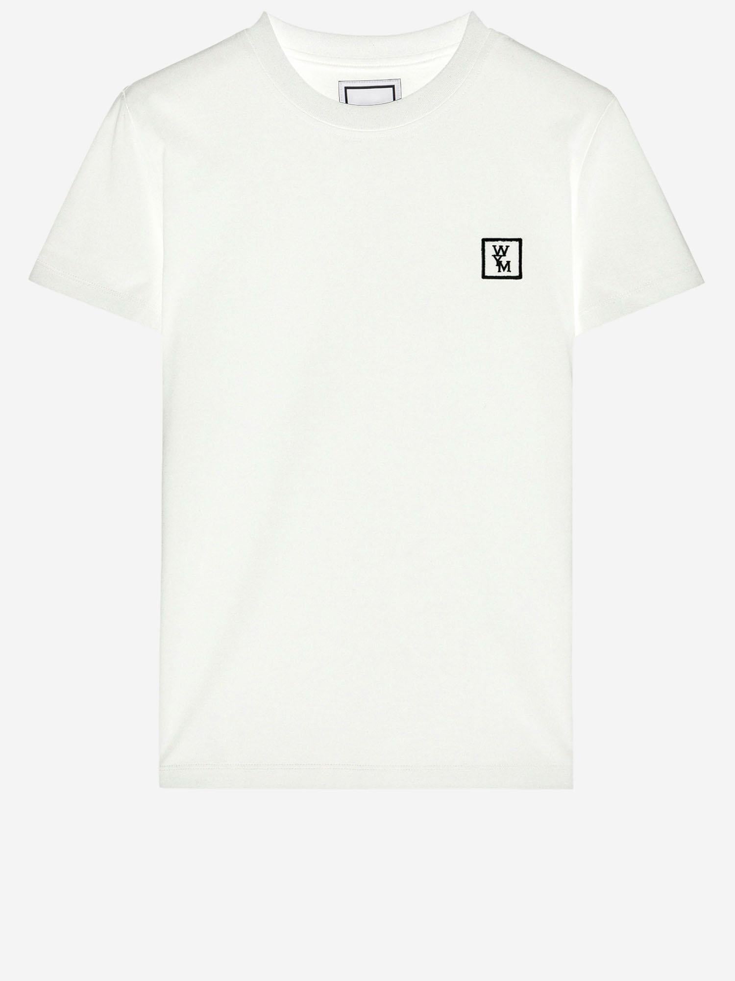 T-SHIRT IN COTONE CON LOGO W261TS07 701W WOOYOUNGMI 