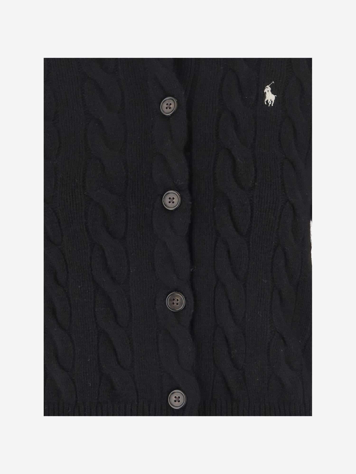 CARDIGAN IN LANA E CASHMERE CON LOGO 211972104 005 POLO RALPH LAUREN 