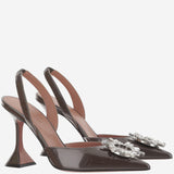 Begum Slingback in pelle BEGUMSLING COFFEE AMINA MUADDI 