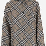 CAMICIA IN SETA CON MOTIVO CHECK 8117022 LINDEN IP CHECK BURBERRY 