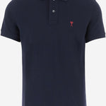 POLO IN COTONE CON LOGO BFUPL001760 430 AMI 