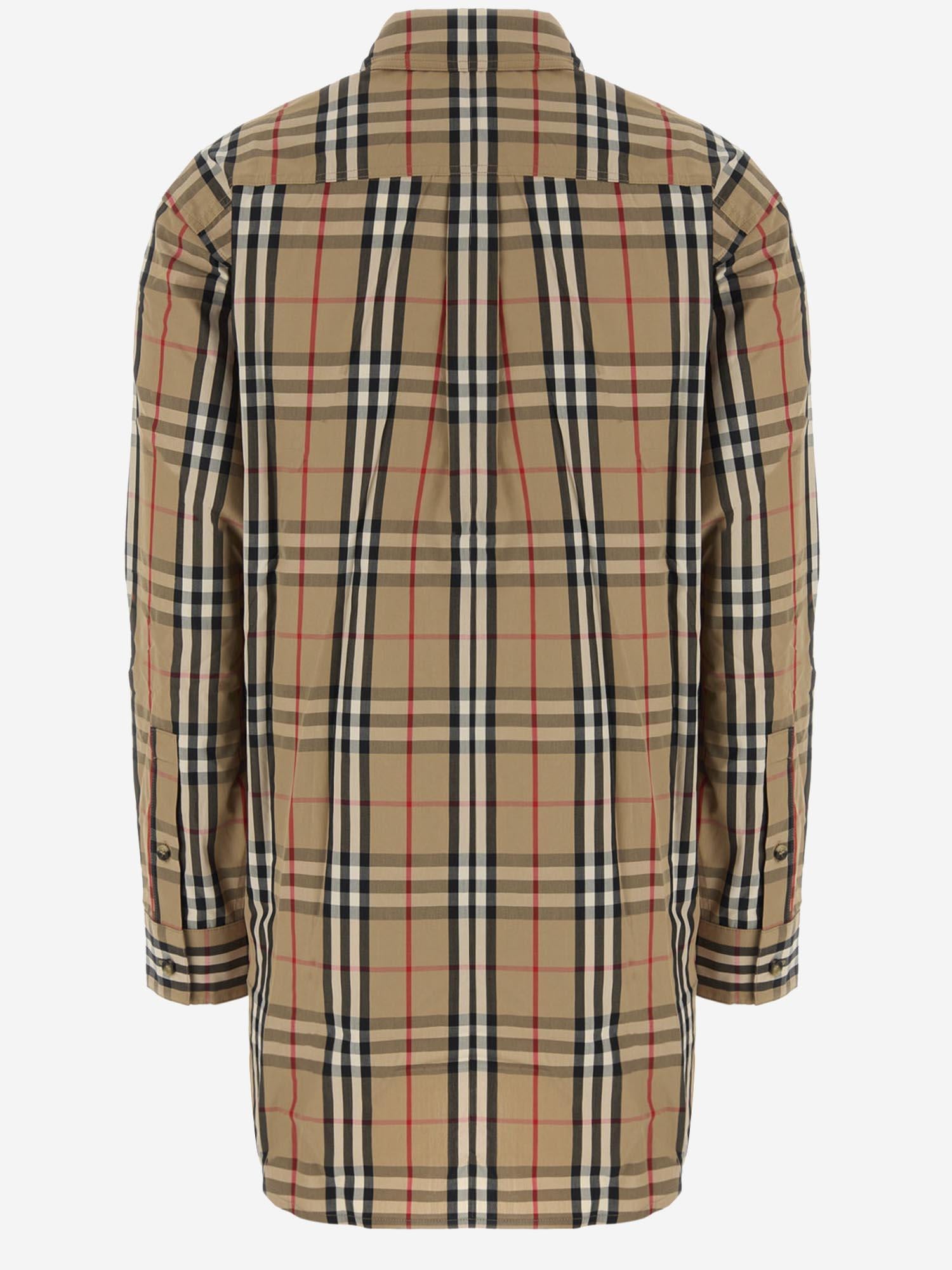 CAMICIA IN COTONE CON MOTIVO CHECK 8111851 ARCHIVEBEIGEIPCHK BURBERRY 