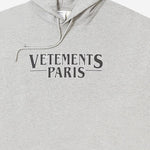 FELPA IN MISTO COTONE CON STAMPA VETEMENTS PARIS UE54HD500G GREYMELANGE VETEMENTS 