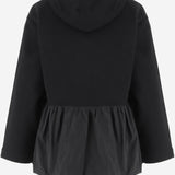 FELPA CON CAPPUCCIO E ROUCHE IN COTONE BIO JE1939995 999B PATOU 
