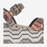 SANDALI PLATFORM IN MISTO VISCOSA MWF033 128 MISSONI 