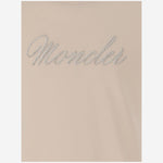 T-SHIRT IN COTONE CON LOGO STRASS 8C0001689AT9 51N MONCLER ENFANTS 