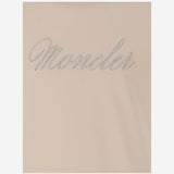 T-SHIRT IN COTONE CON LOGO STRASS 8C0001689AT9 51N MONCLER ENFANTS 